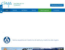 Tablet Screenshot of cima-clinic.com